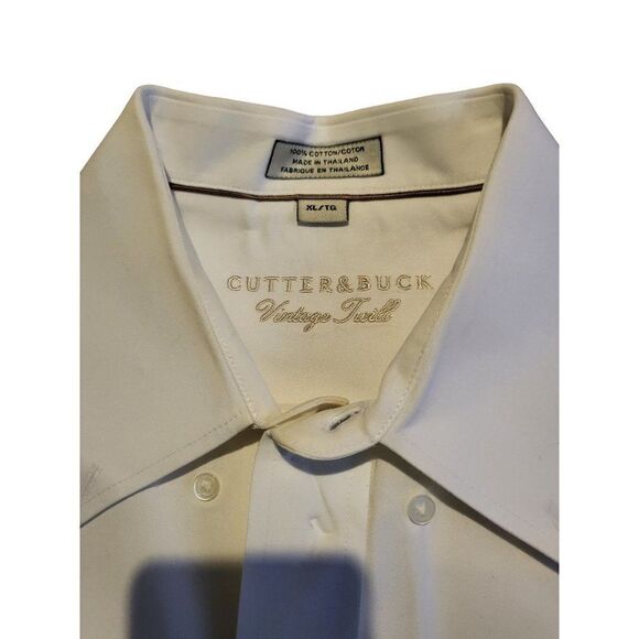 Cutter And Buck Button Up Shirt Sz XL Men Vintage Twill White Button Up - Picture 6 of 6